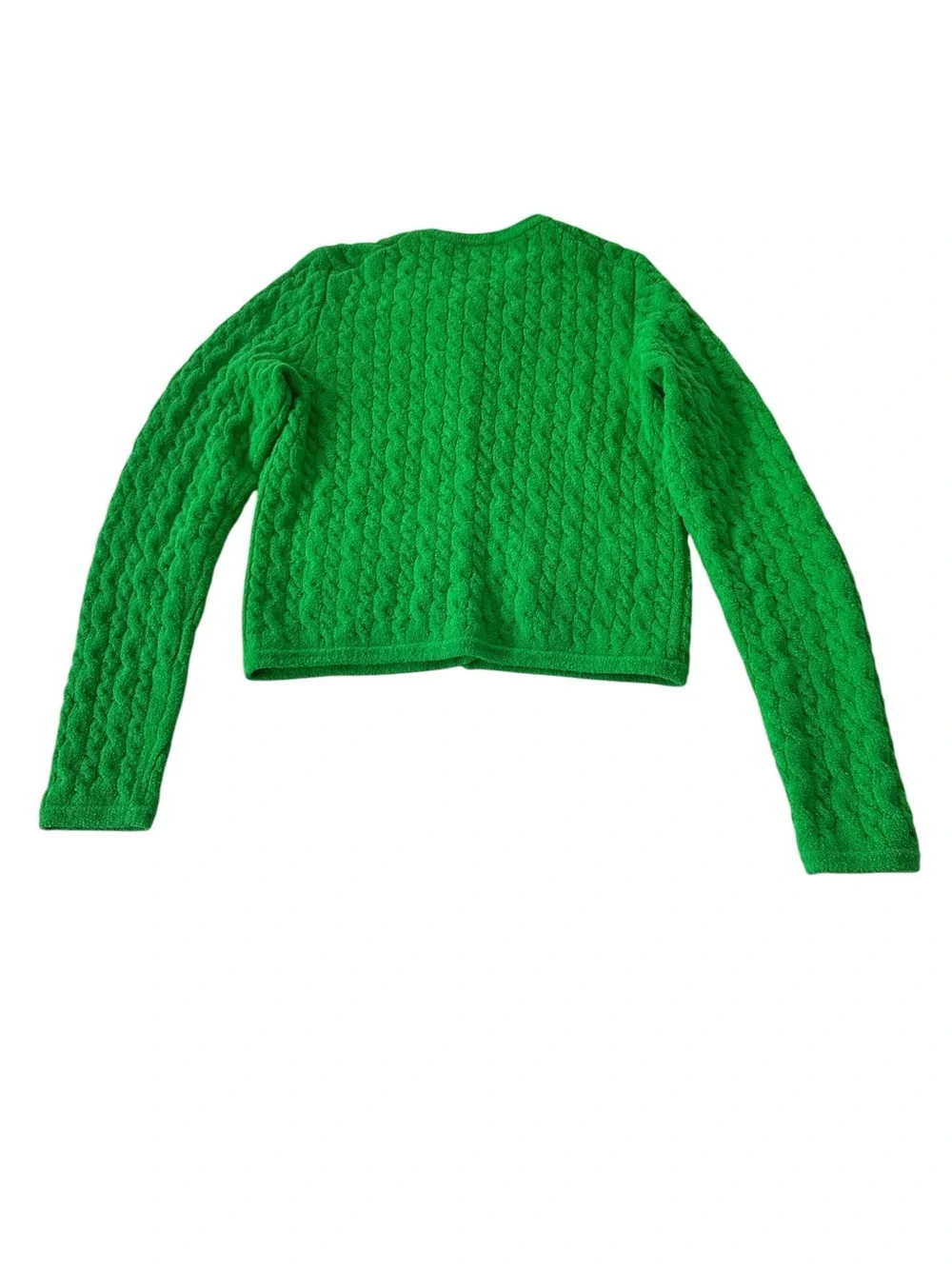 J.Crew Odette Cable-Knit Sweater Lady Jacket